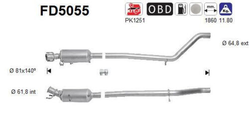 NEU Dieselpartikelfilter DPF Mercedes Benz A-Klasse A180 CDI 80kW/109PS A200/220